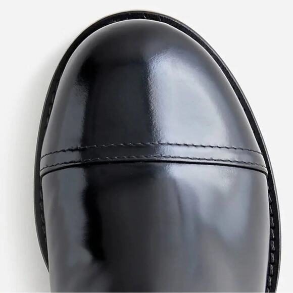 J. Crew spazzo Rib-cuff boots in Italian leather black multiple women’s sizes - Picture 2 of 9